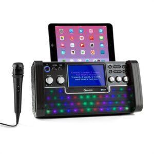 Auna DiscoFever Bluetooth karaoke zařízení LED 7'' TFT displej CD USB