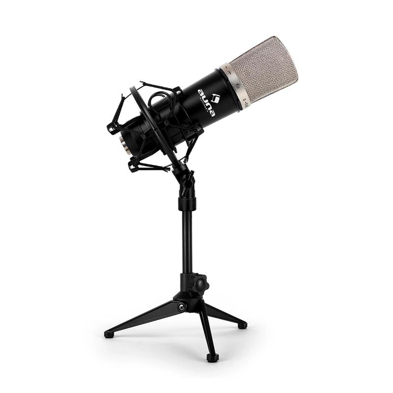Auna Set studiového mikrofonu a stojanu na mikrofon