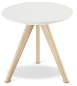 Konfereční stolek - dřevěný konferenční stolek porir - 40x40x40 cm (bílá