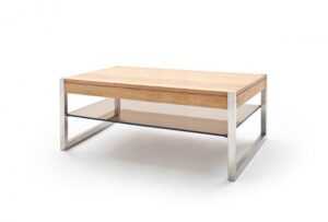 Konfereční stolek - dřevěný konferenční stolek saget - 105x38x65 (dub
