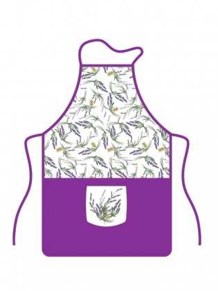 Kuchyňská zástěra s kapsou banquet lavender
