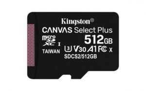 Micro sdxc karta kingston canvas 512gb (sdcs2/512gb)