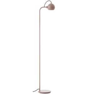 Béžová lesklá kovová stojací lampa Frandsen Ball 138 cm