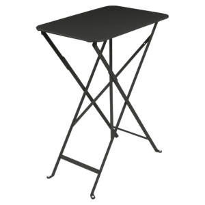 Černý kovový skládací stůl Fermob Bistro 37 x 57 cm