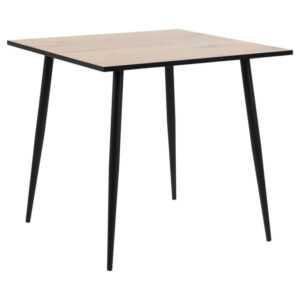 Jídelní stůl Wyatt 80x80 cm (dub/černá)