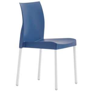 Pedrali Modrá plastová jídelní židle Ice 800