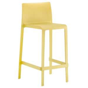 Pedrali Žlutá plastová barová židle Volt 677 66 cm