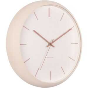 Time for home Krémově bílé kovové nástěnné hodiny Mathias 40 cm