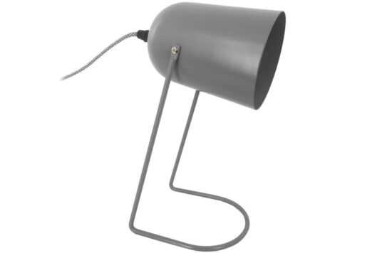 Time for home Tmavě šedá matná kovová stolní lampa Riley 30 cm