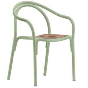 Zelená kovová zahradní židle Pedrali Soul